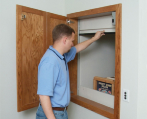 Person Using Dumbwaiter In Home