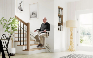 Straight Stair Lift Inside Home