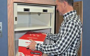 Loading Box On Dumbwaiter