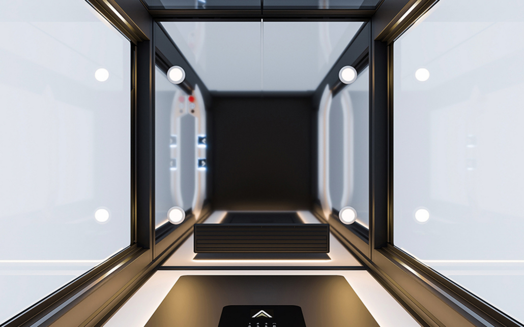 Ascenda Shaftless Elevator For Home Mirror Ceiling 1000x1000 1
