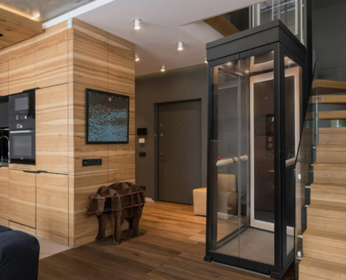 Ascenda Elevator Next To Staircase